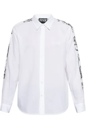 VERSACE Camisa de manga larga con bordado floral