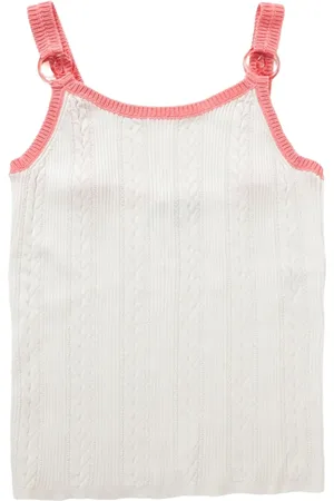 CHANEL Top con charm del logo