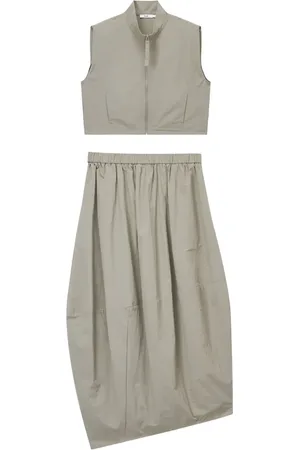 B+AB Set de falda y top sin mangas con cremallera