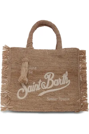 MC2 SAINT BARTH Bolso de playa con logo bordado