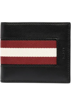 Bally Cartera plegable con detalle de rayas