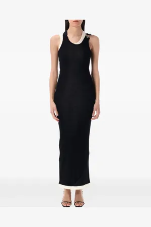 Jean Paul Gaultier Vestido de canalé de algodón