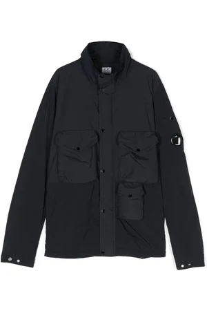 C.P. Company Chaqueta con parche del logo y múltiples bolsillos
