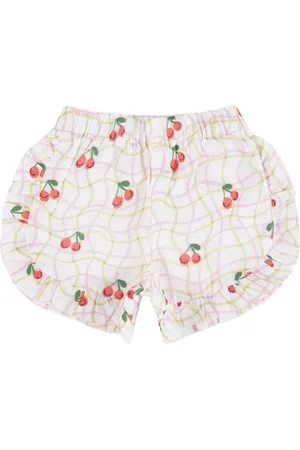 Stella McCartney Pantalones cortos con cereza estampada