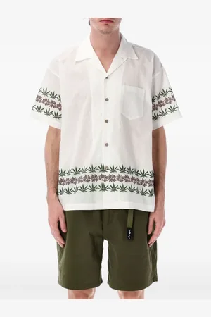 Manastash Camisa con bordado floral