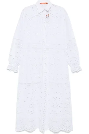 ERMANNO SCERVINO Vestido midi con bordado inglés