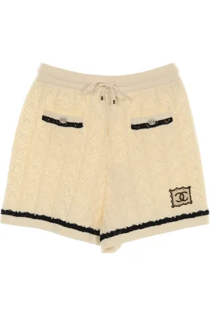 CHANEL Bermudas con logo CC entrelazado 1986-1988