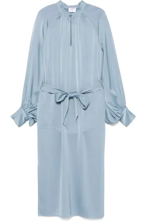 Filippa K Vestido midi con manga larga y cinturón