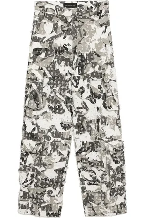 Who Decides War Pantalones cargo con efecto envejecido