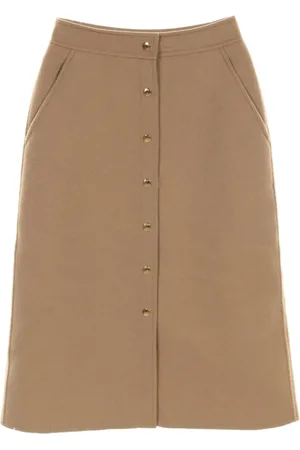 LOUIS VUITTON Falda midi con doble cara 2020