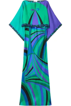 Puccini Vestido estilo caftán estampado