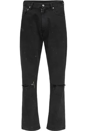 Maison Margiela Vaqueros con efecto envejecido