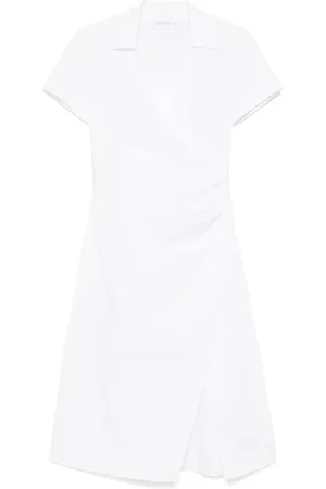 Patrizia Pepe Vestido midi con diseño cruzado