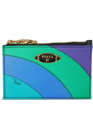 Puccini Tarjetero con estampado Iride