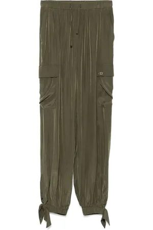 Liu Jo Pantalones cargo con placa del logo