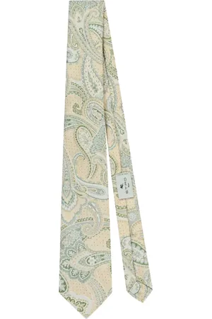 Etro Corbata con estampado de cachemira en jacquard