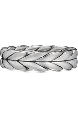 David Yurman Anillo Chevron en plata de ley con banda de 6 mm
