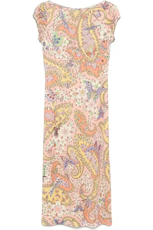 Etro Vestido midi con estampado floral