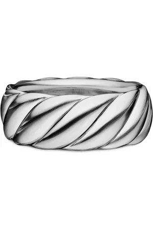 David Yurman Anillo Sculpted Cable Contour en plata de ley con banda de 9 mm