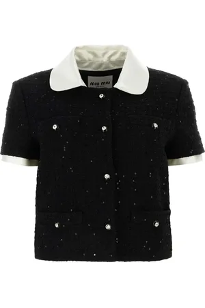 Miu Miu Chaqueta de bouclé con botones