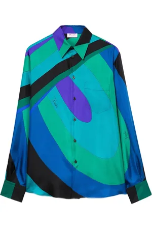 Puccini Camisa con estampado abstracto