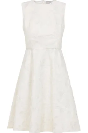Moncler Vestido midi con bordado floral