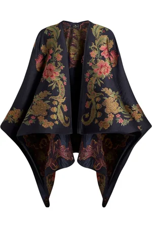 Etro Capa en jacquard con motivo floral