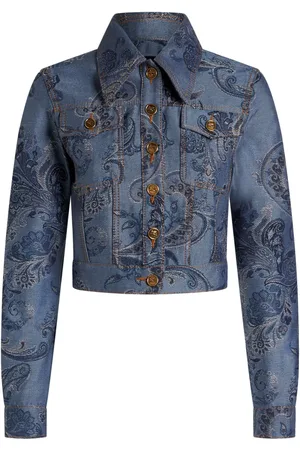 Etro Chaqueta vaquera con estampado en jacquard