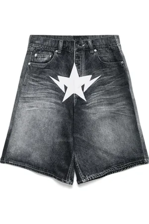 A Bathing Ape Bermudas con logo estampado