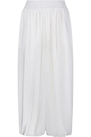 ANDREADAMO Pantalones palazzo con pinzas
