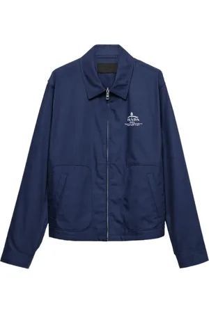 Prada Chaqueta con cremallera y logo