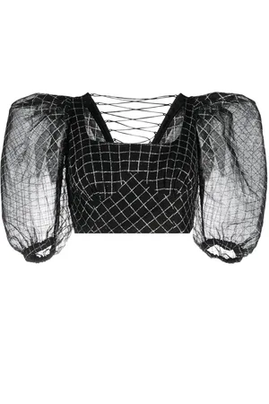 ANOUKI Blusa de manga farol