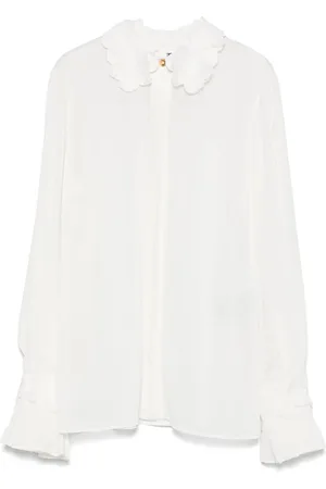 Elisabetta Franchi Camisa con bordado floral