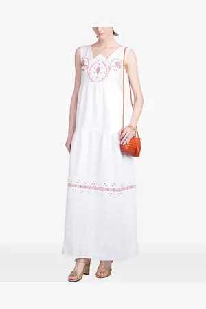 HOLY CAFTAN Vestido largo con detalle bordado
