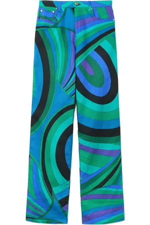 Puccini Pantalones anchos con motivo de ondas