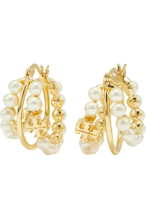 Tory Burch Pendientes con detalle de perla