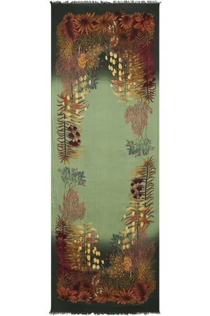 Etro Fular con hojas estampadas