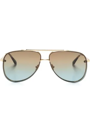 Tom Ford Gafas de sol Leon con montura estilo piloto
