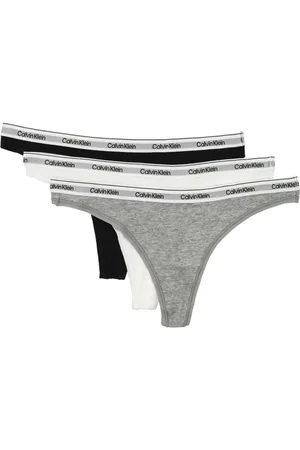 Calvin Klein Pack de tres tangas con logo en la cinturilla