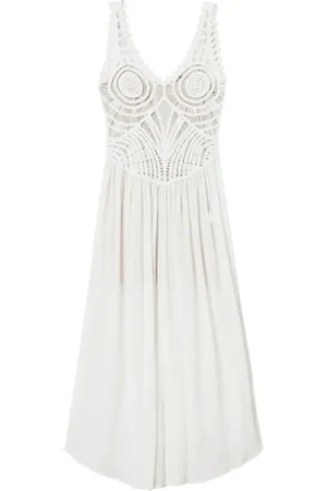 Twin-Set Vestido largo de ganchillo