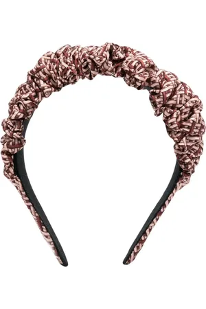 Fendi Diadema fruncida con logo FF