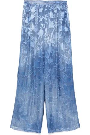 ERMANNO SCERVINO Pantalones con motivo floral en jacquard