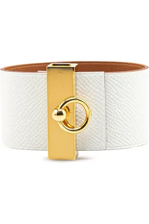 Hermès Pulsera Reversible Illusion Bracelet MM de piel Epsom bicolor 2014