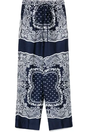Sandro Pantalones con estampado de cachemira