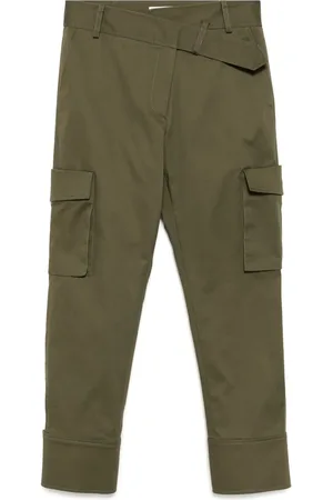 MONSE Pantalones cargo con cinturilla inclinada