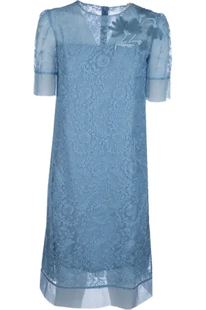 ERMANNO SCERVINO Vestido midi con bordado floral