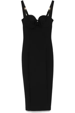 Elisabetta Franchi Vestido midi de crepe stretch