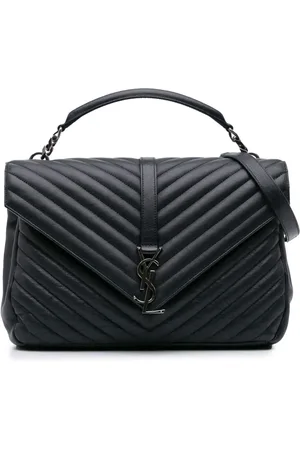 Saint Laurent Bolso satchel Chevron Monogram College grande de piel de cabra 2016