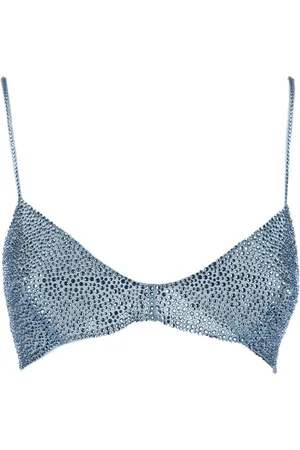 ERMANNO SCERVINO Top con aplique de cristales
