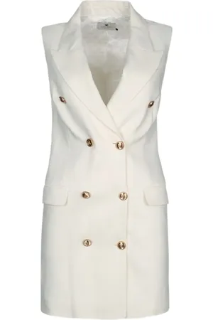 Elisabetta Franchi Vestido estilo blazer sin mangas